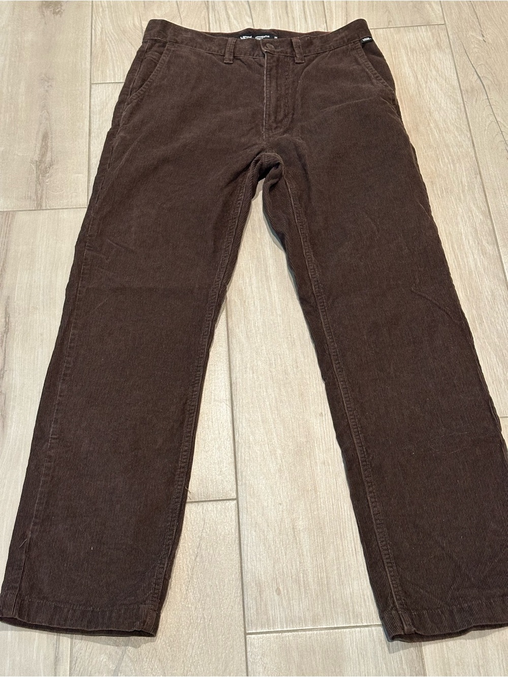 VANS Authentic Chino Corduroy Relaxed Pants Size 29 Brown